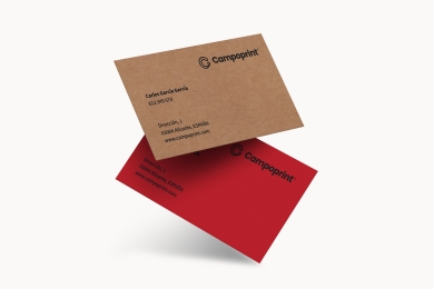Tarjetas de visita papeles creativos